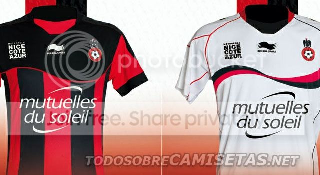 Maillot Burrda Sport OGC Nice 3ème 2012-2013 – Bleu – Homme Taille M